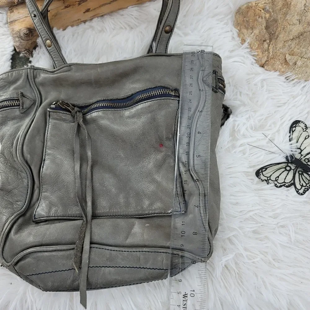 Zadig and Voltaire slouchy leather cargo bag